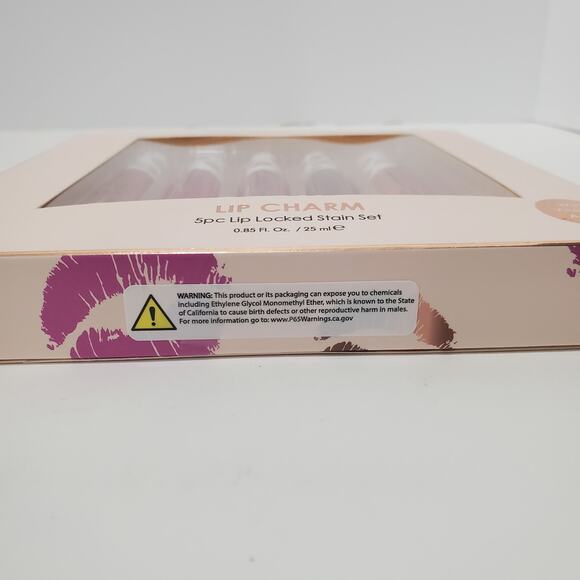 Manna Kadar Lip Charm 5pc Lip Locked Stain Set 0.17 fl oz each - Picture 7 of 8